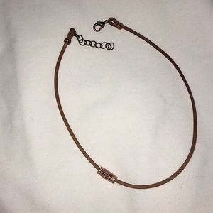 leather choker